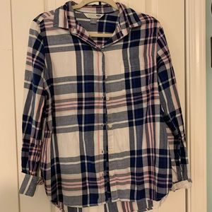 Old navy plaid top